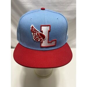 Men's Leaders LDRS 1354 New Era 59FIFTY Hat Size 7 1/2 Baby Blue/Red /